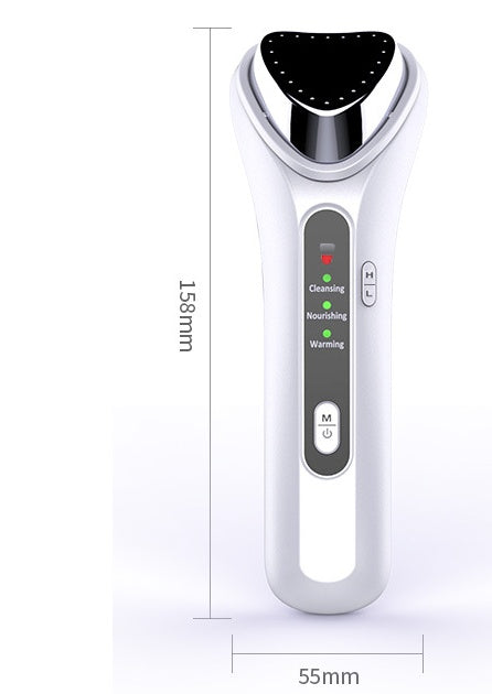 Cold Heat Ultrasonic Multifunctional Portable High Frequency Vibration Ion Beauty Device Anti-Wrinkle Whiten Ionic Face Massager - SHOPPING YARD