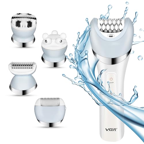 VGR Professional Hair Cutting Machines for Ladies Rechargeable 5 In 1 Lady Care Set Electric Shaving Machine for Women V-703 - SHOPPING YARD