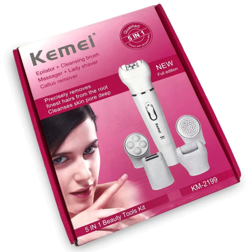 5 in 1 Women Shaver Wool Device Epilator Face Cleansing Brush Women Shaving Machines Hair Removal Facial Razor - SHOPPING YARD