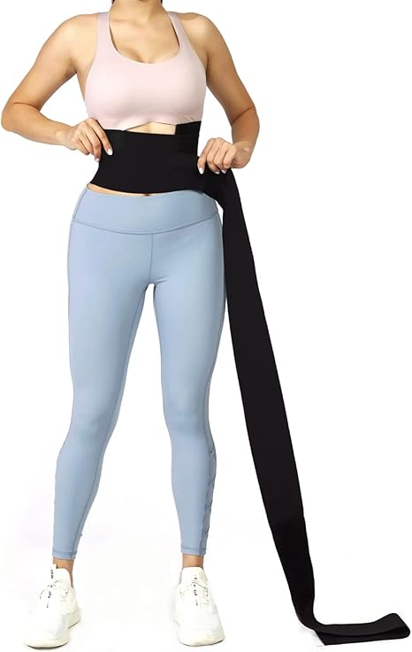 Waist Trainer For Women Waist Wraps For Stomach Me Up Bandage Wrap For Women Body Belly Wraps To Lose Belly Fat Black - SHOPPING YARD
