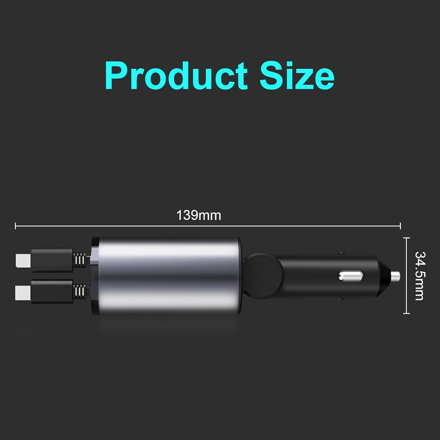 4 in 1 Retractable Charger