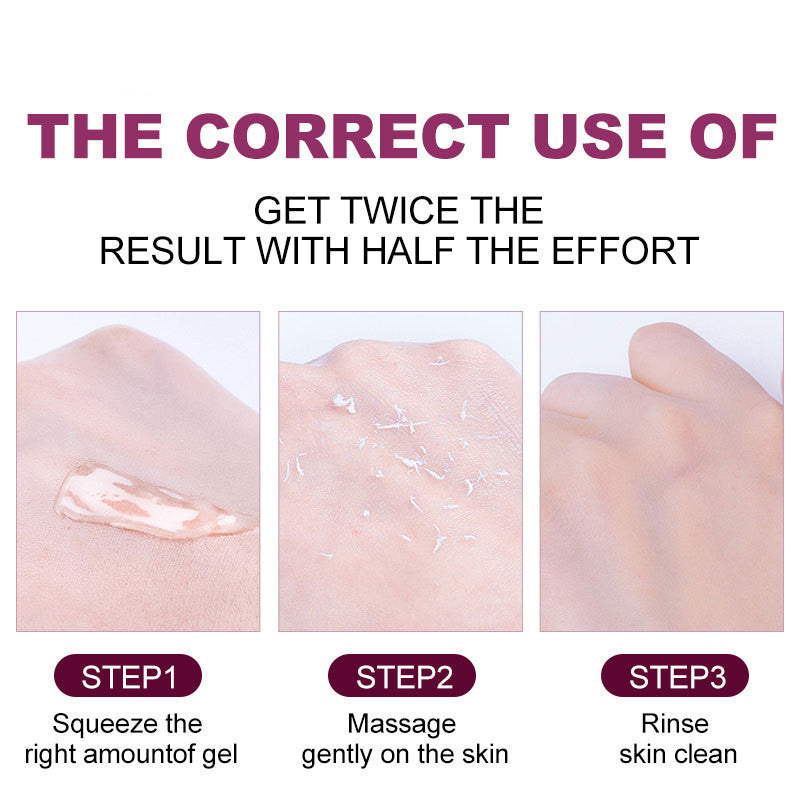 Facial Scrub Cleanser Gel Skin Care Exfoliating Cream Whitening Moisturizing Repair Acne Blackhead Face Wash For Cleaning - SHOPPING YARD