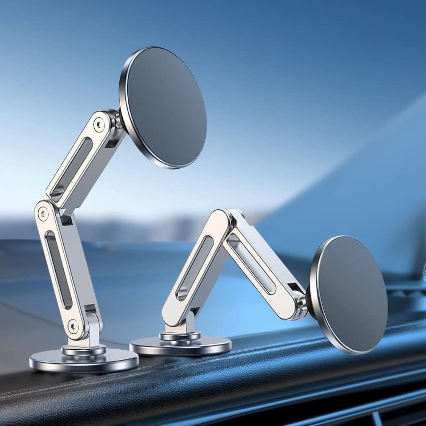 360° Magnetic Car Phone Holder – Rotating Metal Aluminum Alloy Mount