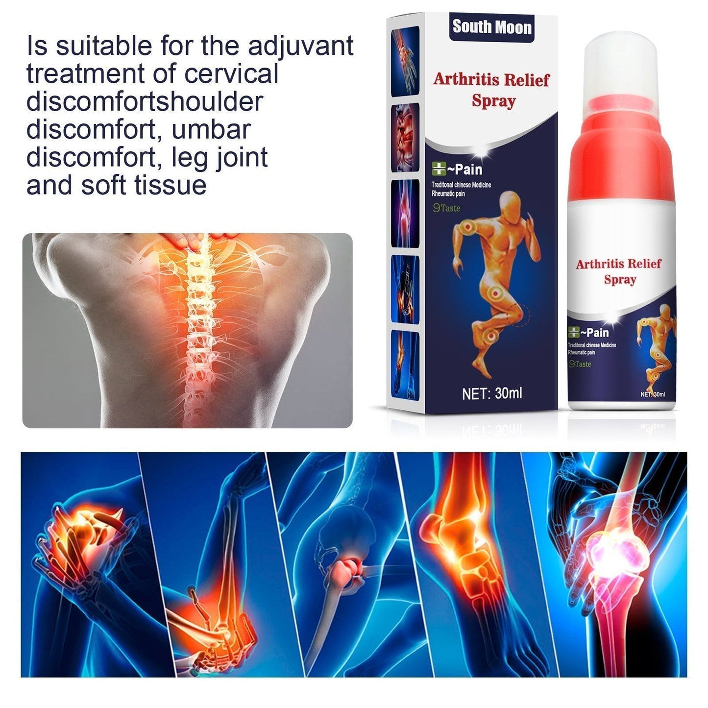 Lumbar Leg Joint Discomfort Relief Spray Joint Cold Compress Lotion - SHOPPING YARD