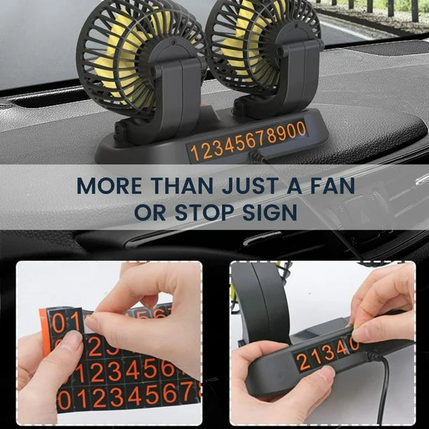 Double Headed Vehicle Fan (CIC922)