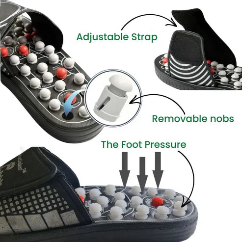 Sugar Patients Acupressure Slippers Foot Therapy Massager