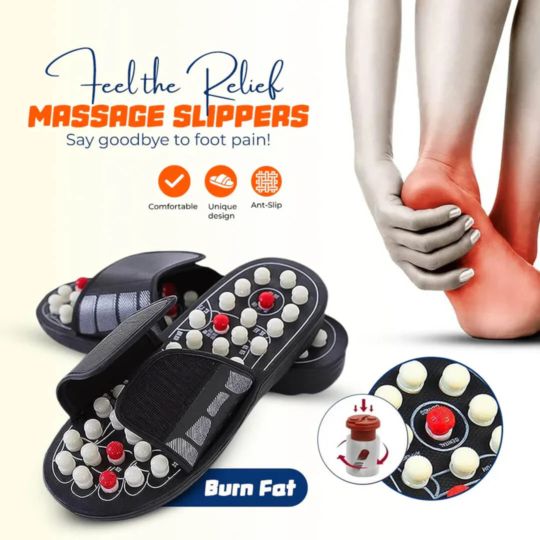 Sugar Patients Acupressure Slippers Foot Therapy Massager