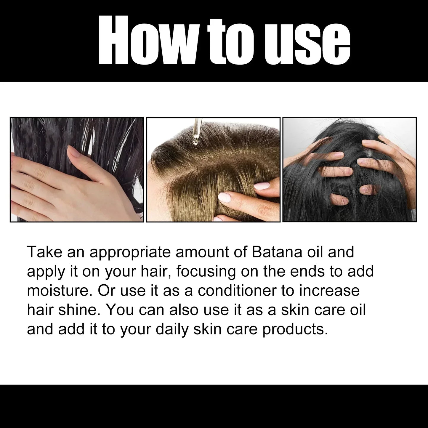 Natural Pure Batana Oil For Hair Growth Batana Oil Hair Oil Hair Loss Organic Batana Oil Hair Growth For Black Men & Women - SHOPPING YARD