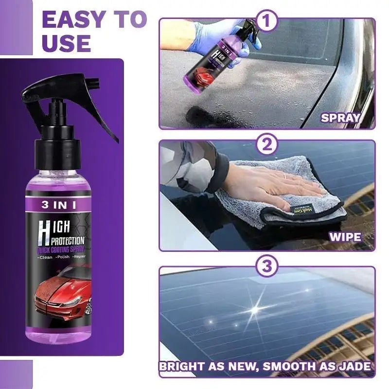 3 In 1 High Protection Quick Car Coating Spray