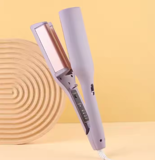 32MM Electric Curling Iron Automatic Lambswool Curling Tool Long Lasting Styling French Styling Rotating Anti-Flame Design - SHOPPING YARD