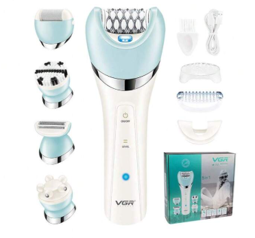VGR Professional Hair Cutting Machines for Ladies Rechargeable 5 In 1 Lady Care Set Electric Shaving Machine for Women V-703 - SHOPPING YARD