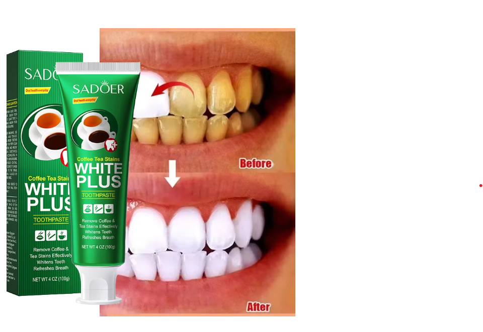 Teeth Whiten Toothpaste Fast Remove Plaque Smoke Coffee Tea Stains Clean Oral Hygiene Fresh Breath Bleaching - SHOPPING YARD