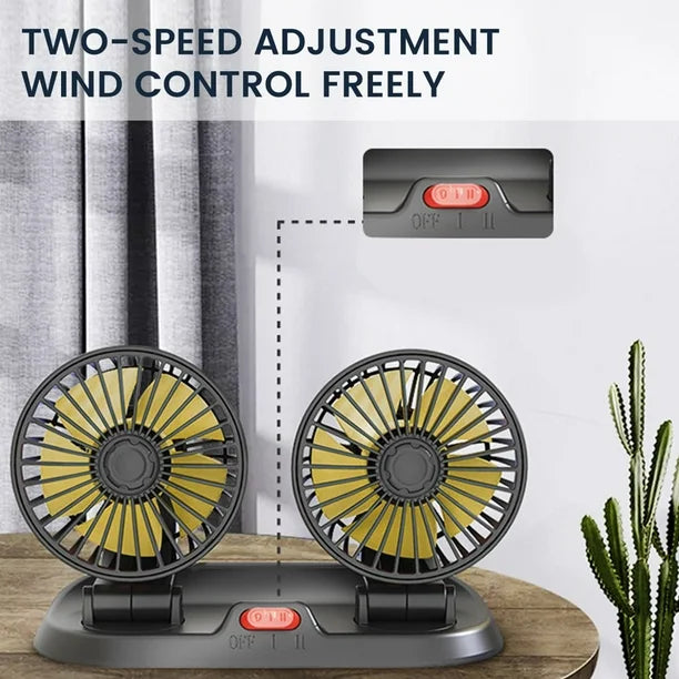 Double Headed Vehicle Fan (CIC922)