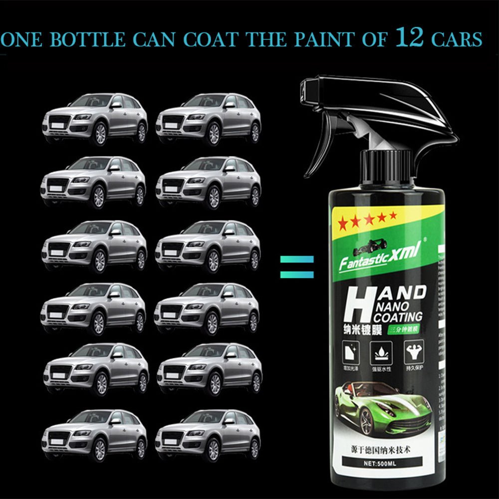 Nano Ceramic Coating Spray โ Hydrophobic and High-Gloss Car Polish