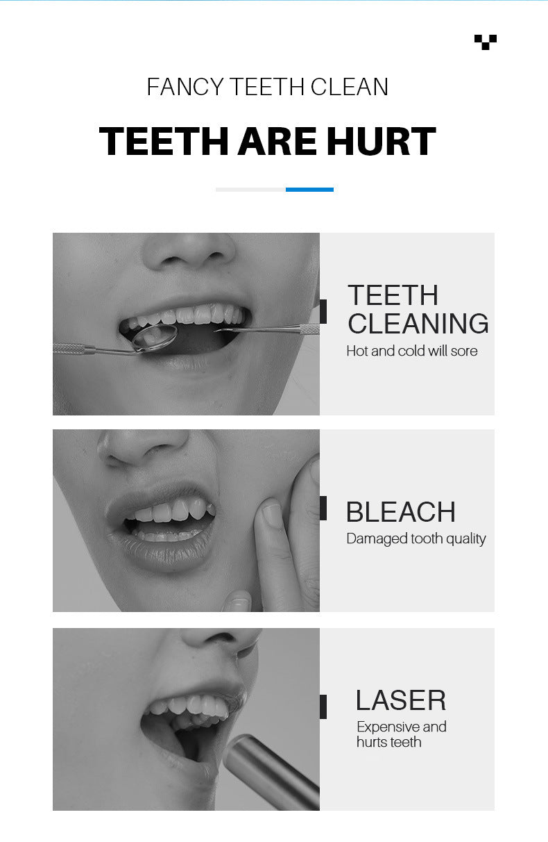Teeth Whitening Toothpaste Foam Baking Soda Toothpaste Mousse Stains Removal - SHOPPING YARD
