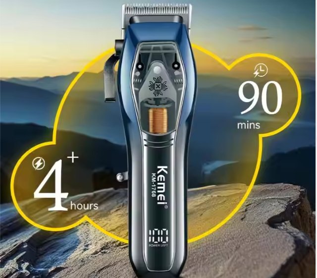 Kemei Hair Clippers for Men - Professional Rechargeable Barber Clippers - SHOPPING YARD