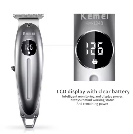 Kemei 1948 Electric Barber Full Metal Housing Hair Trimmer for Men - SHOPPING YARD