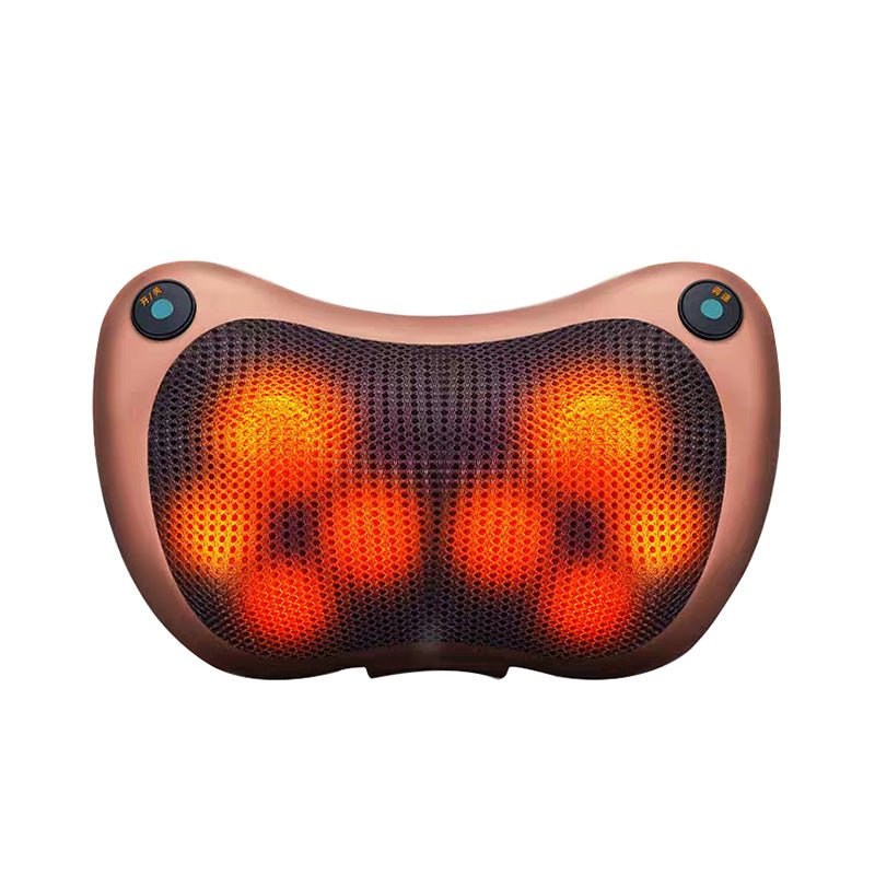 Head Massager Car Home Cervical Shiatsu Massage Neck Back Waist Body Electric Multifunctional Massage Pillow Cushion - SHOPPING YARD