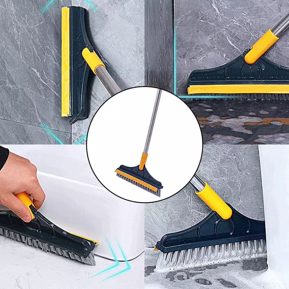 2 in 1 Cleaning Brush with Wiper