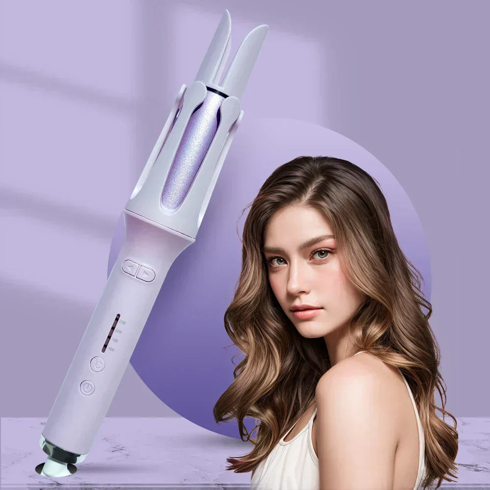 Automatic Hair Curling Iron Anti-tangle Hair Curler 32mm Long Barrel Ceramic Hair Curling Iron with Adjustable for Women for Diy - SHOPPING YARD