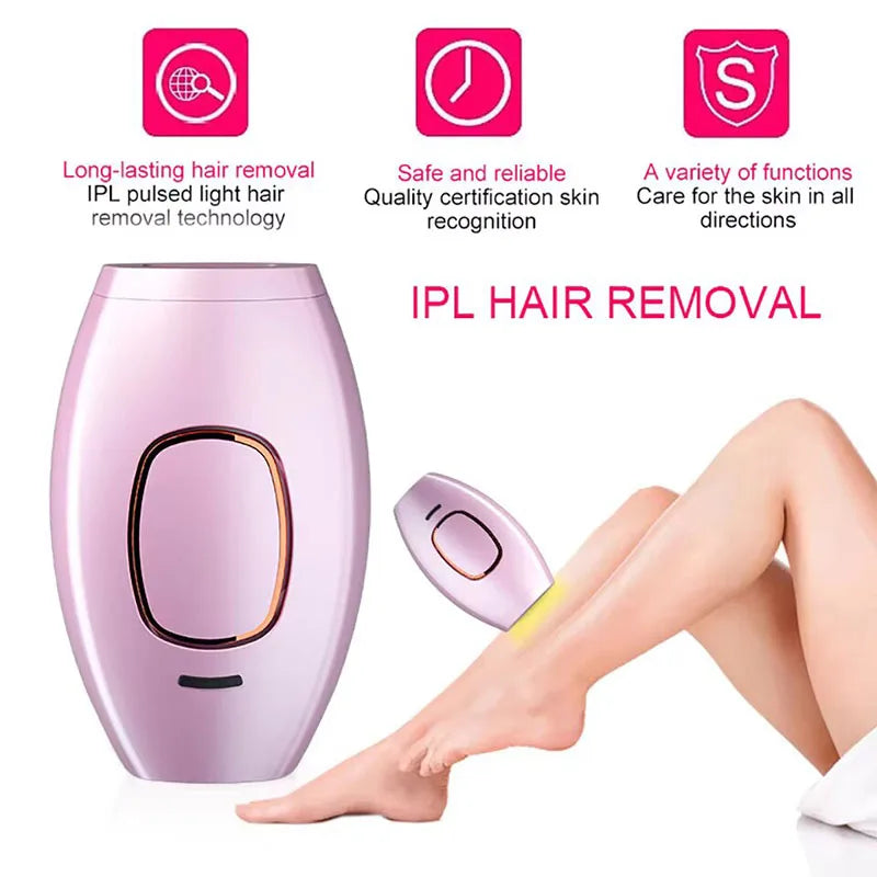 IPL Hair Removal Laser Epilator – Permanent Painless Hair Removal for Women, Portable & Efficient for Face, Body, Bikini Area - SHOPPING YARD