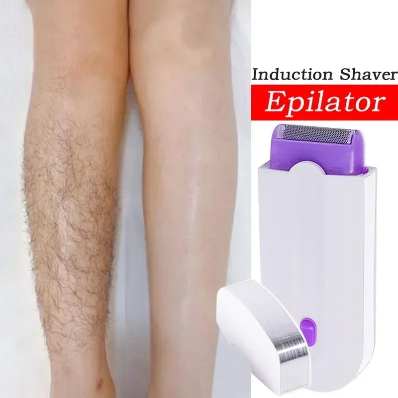 Women's Portable Mini Electric Hair Removal Device USB Charging Non Skin Damaging Intelligent Hair Removal Device - SHOPPING YARD