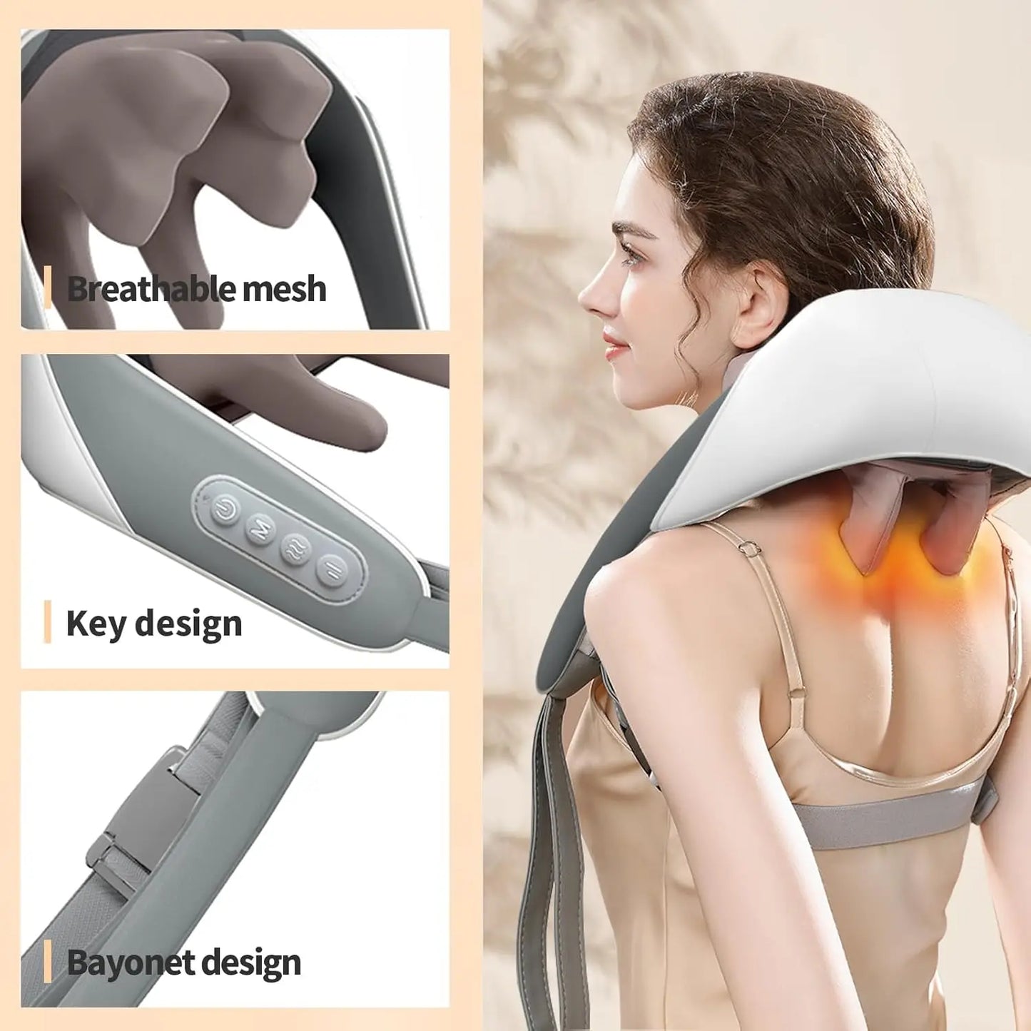 Massage Shawl Multi-function Cervical Massager Neck Back Neck Shoulder Massager - SHOPPING YARD