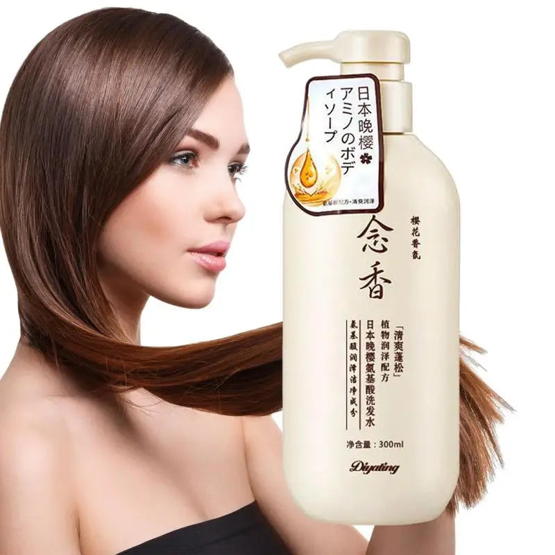 Sakura Japanese Shampoo and conditioner Gentle Cleansing Nourishing Scalp Amino Acid Hair Shampoo Deep Clean Moisturizing - SHOPPING YARD