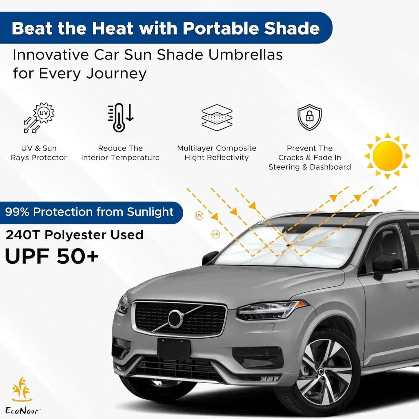 Car Windshield Sun Umbrella