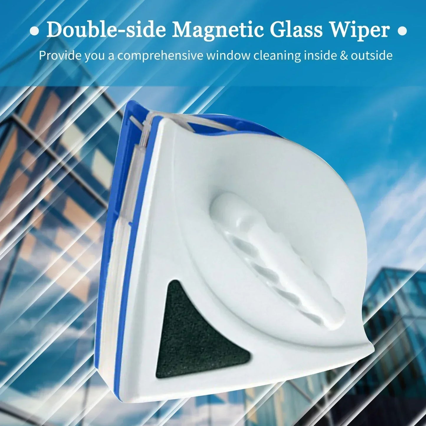 Wipe Glass Artifact Double-layer Strong Magnetic Glass Wiper Cleaning Tool
