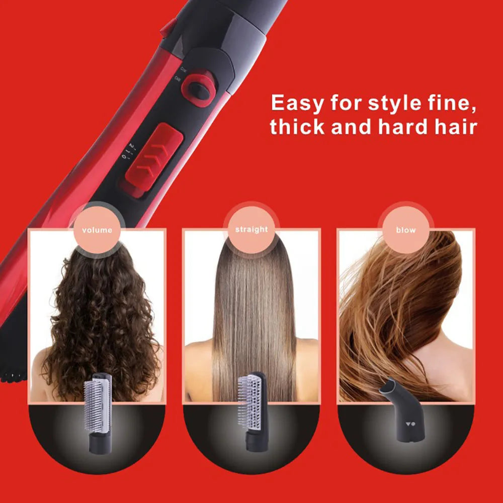Electric Hair Dryer Comb Straightener 2 Speed Blower Hot Air Brush Anti-ironing 3 in1 Salon Multi-function Curler Styling Tools - SHOPPING YARD