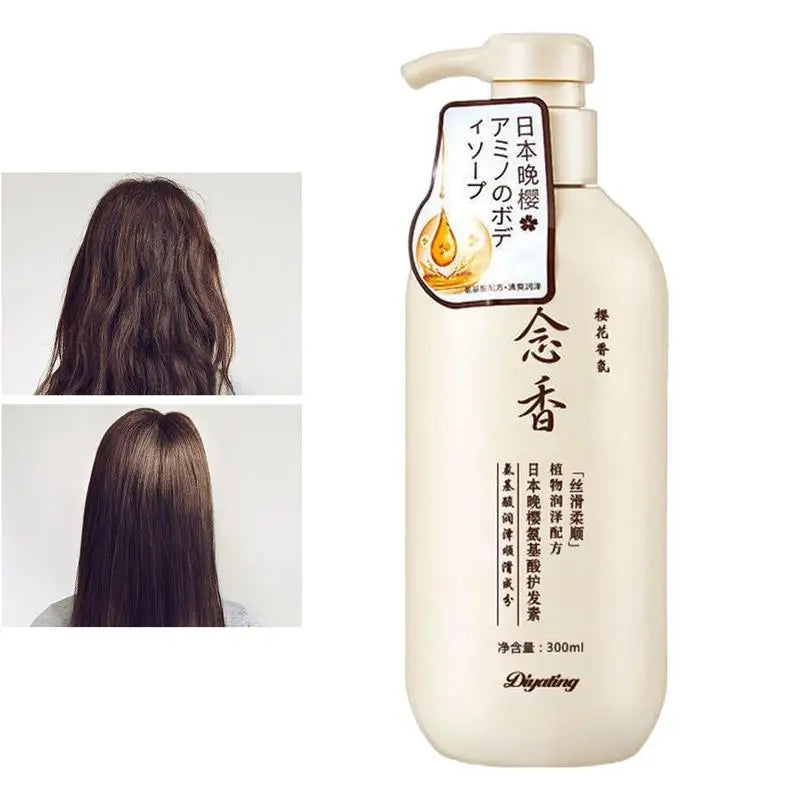 Sakura Japanese Shampoo and conditioner Gentle Cleansing Nourishing Scalp Amino Acid Hair Shampoo Deep Clean Moisturizing - SHOPPING YARD