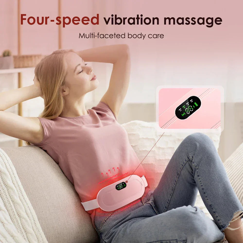 Portable Heating Pad Menstrual Heating Massager Belt Abdominal Belt Period Relief Thermal Massager Belly Warm Palace Belt - SHOPPING YARD