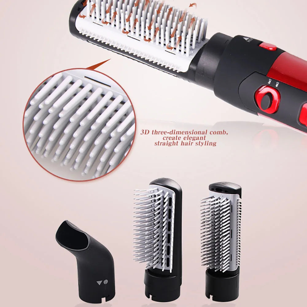 Electric Hair Dryer Comb Straightener 2 Speed Blower Hot Air Brush Anti-ironing 3 in1 Salon Multi-function Curler Styling Tools - SHOPPING YARD