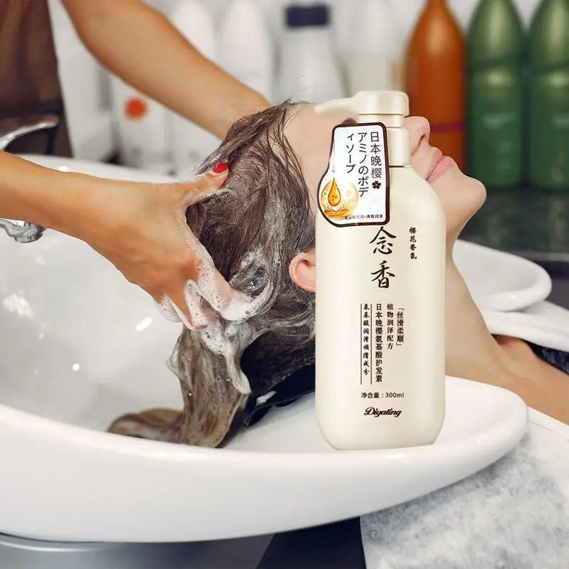 Sakura Japanese Shampoo and conditioner Gentle Cleansing Nourishing Scalp Amino Acid Hair Shampoo Deep Clean Moisturizing - SHOPPING YARD