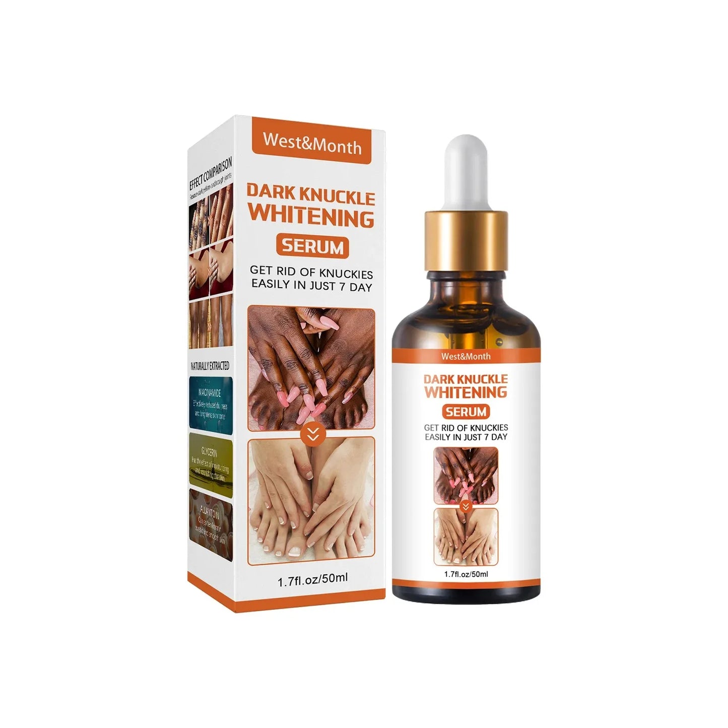Dark Knuckles Whitening Serum Remover Get Rid of Dark Knees Dark Knuckle Elbow Cream Moisturizing Brighten Skin Tone Care - SHOPPING YARD