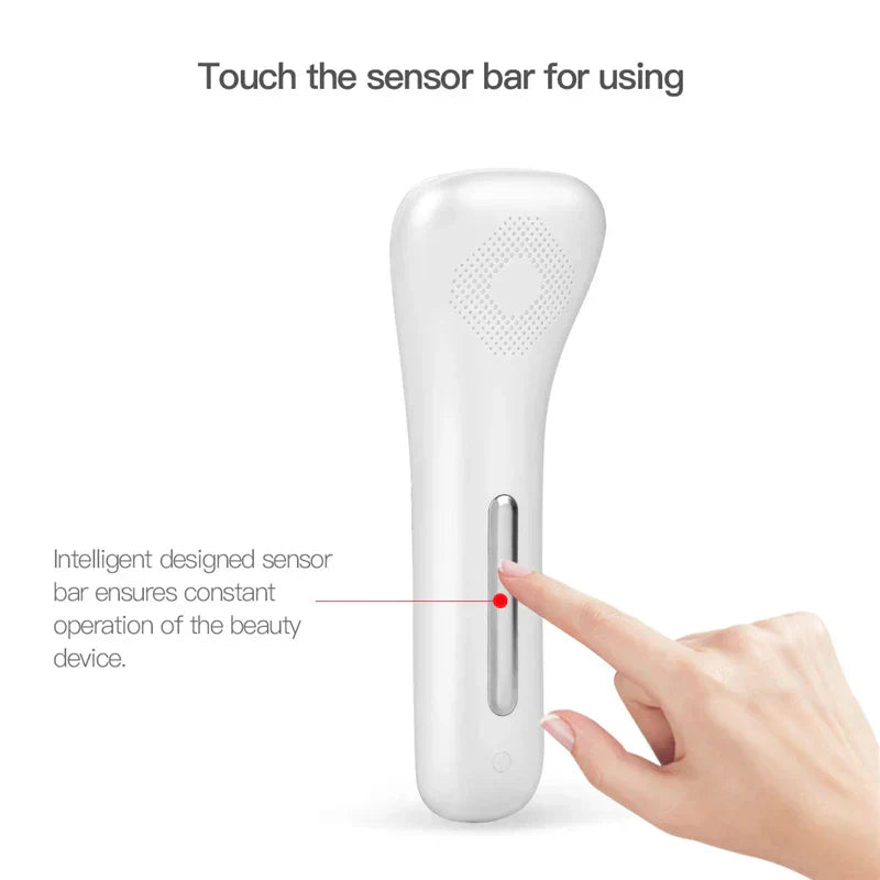 Cold Heat Ultrasonic Multifunctional Portable High Frequency Vibration Ion Beauty Device Anti-Wrinkle Whiten Ionic Face Massager - SHOPPING YARD