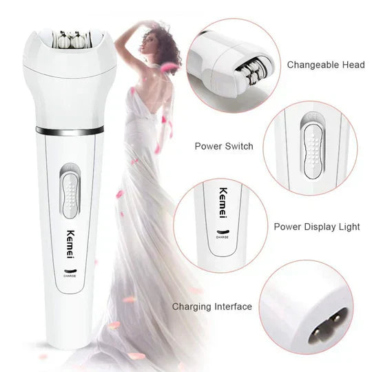 5 in 1 Women Shaver Wool Device Epilator Face Cleansing Brush Women Shaving Machines Hair Removal Facial Razor - SHOPPING YARD