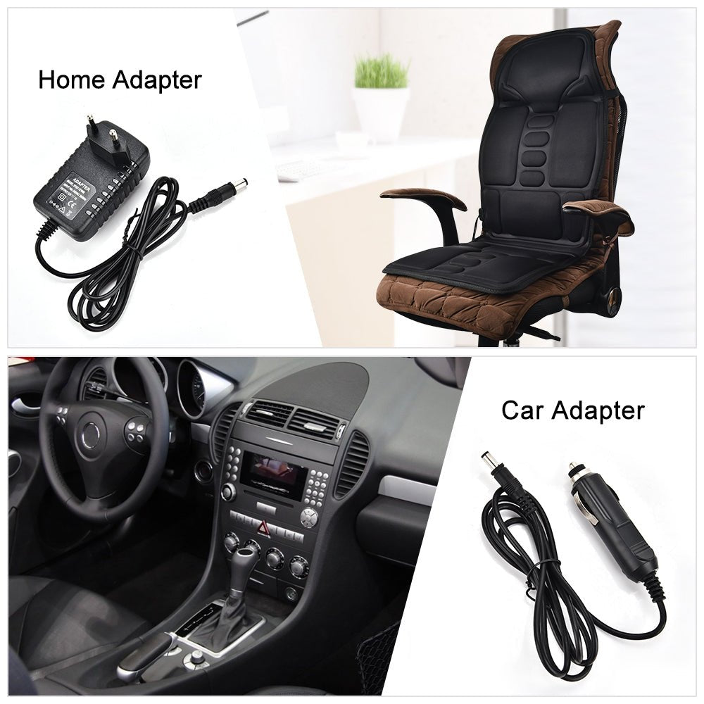 Massage Chair Cushion Vibration Soft Full Body Back Neck Massage Pad Portable Mat Home Office Car Use Relaxation - SHOPPING YARD