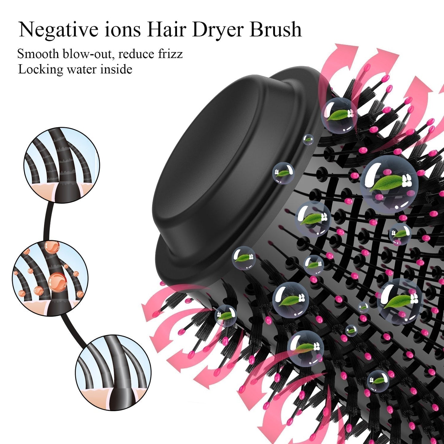 3-in-1 One Step Hot Air Brush Hair Dryer, Styler & Volumizer - SHOPPING YARD