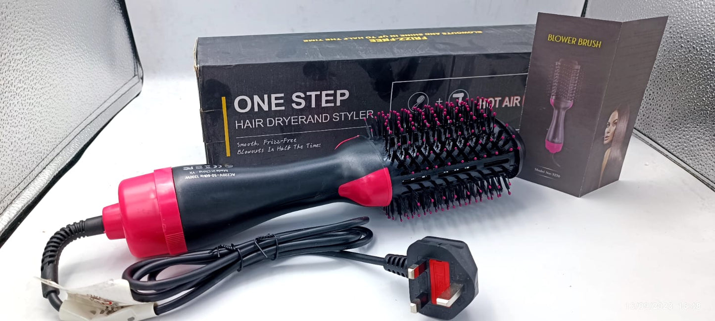 3-in-1 One Step Hot Air Brush Hair Dryer, Styler & Volumizer - SHOPPING YARD