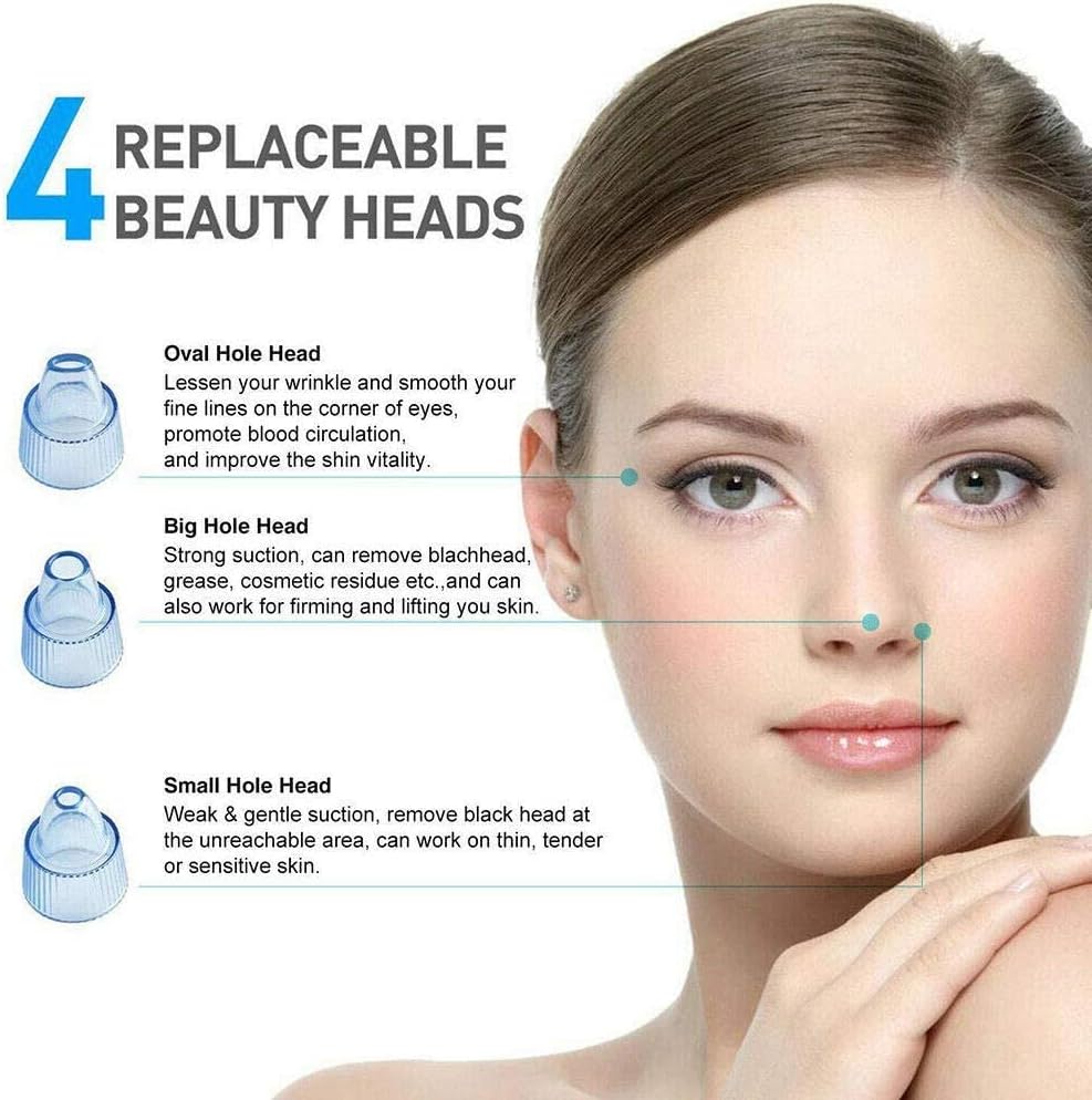 Women's Fashion Electric Blackhead Remover and Pore Cleanser for Facial Beauty and Exfoliation - SHOPPING YARD