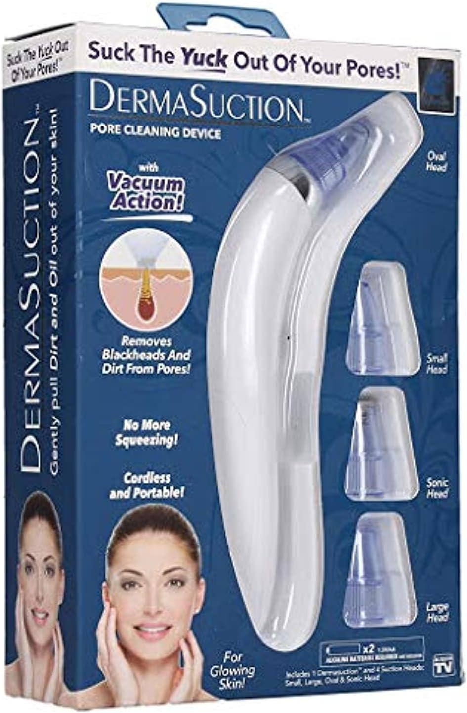 Women's Fashion Electric Blackhead Remover and Pore Cleanser for Facial Beauty and Exfoliation - SHOPPING YARD