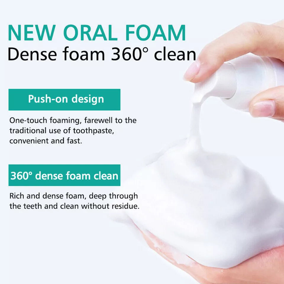 Teeth Whitening Toothpaste Foam Baking Soda Toothpaste Mousse Stains Removal - SHOPPING YARD