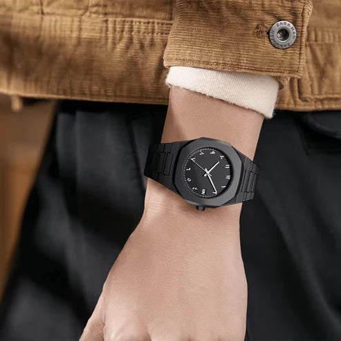 Stainless Steel Arabic Aura Watch