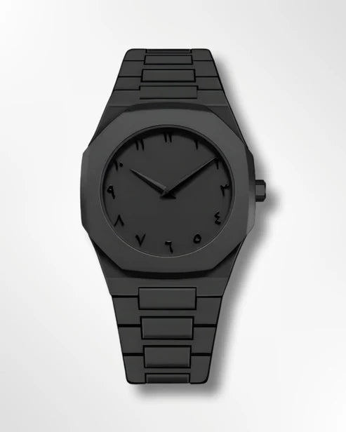 Stainless Steel Arabic Aura Watch