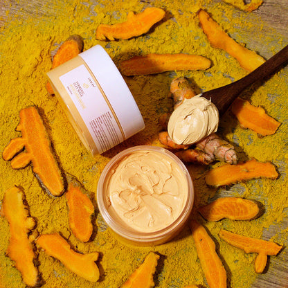 Turmeric Clay Mask Reduce Blackheads Clean Pores Soothe Acne Prone Skin Brightening Deep Cleaning Minimize Pores Skin Care 120g - SHOPPING YARD