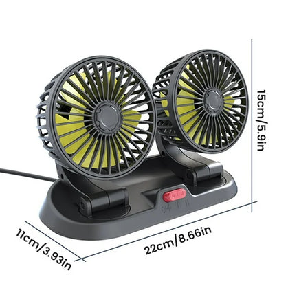 Double Headed Vehicle Fan (CIC922)