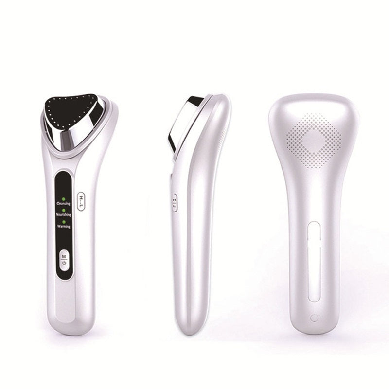 Cold Heat Ultrasonic Multifunctional Portable High Frequency Vibration Ion Beauty Device Anti-Wrinkle Whiten Ionic Face Massager - SHOPPING YARD