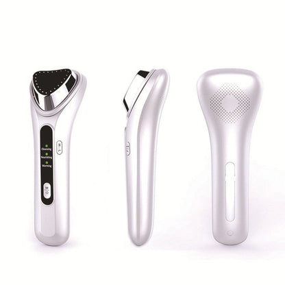 Cold Heat Ultrasonic Multifunctional Portable High Frequency Vibration Ion Beauty Device Anti-Wrinkle Whiten Ionic Face Massager - SHOPPING YARD